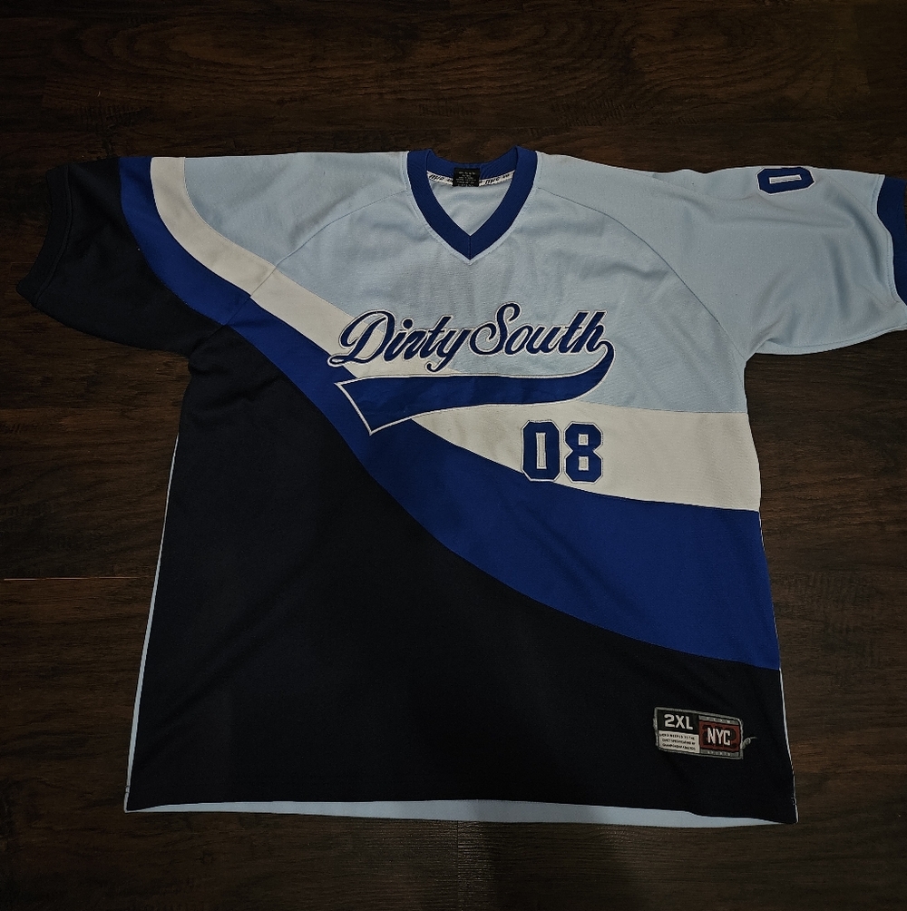 Vintage NYC Dirty South Atlanta Football jersey Style T-shirt